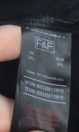 F&F Men’s Black 3XL Softshell Sleeveless Activewear Jacket