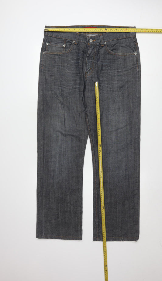 Levi's 503 Men's Grey Straight Fit Denim Jeans W35 L34