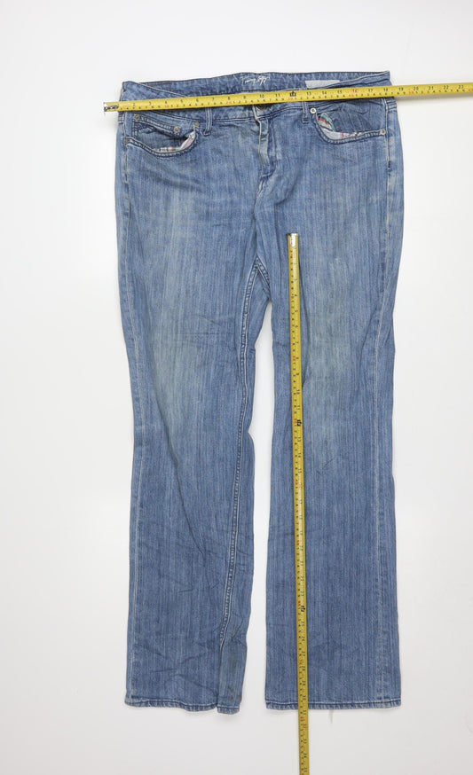 Tommy Hilfiger Men's Blue Straight Leg Jeans 33x32 Denim