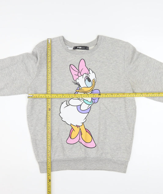 FB Sister Disney Women's Grey Daisy Duck Sweatshirt Size S