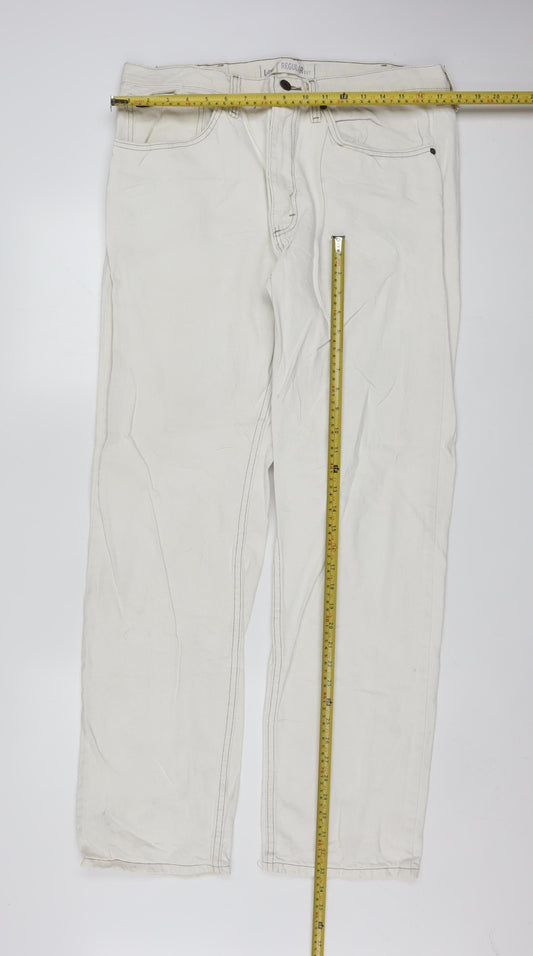 Lee Men's Ivory Regular Fit Straight Leg Jeans 36W 34L
