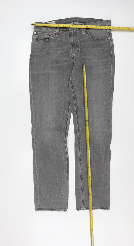 Levi Strauss & Co Men's Grey 511 Straight Fit Jeans W31 L34