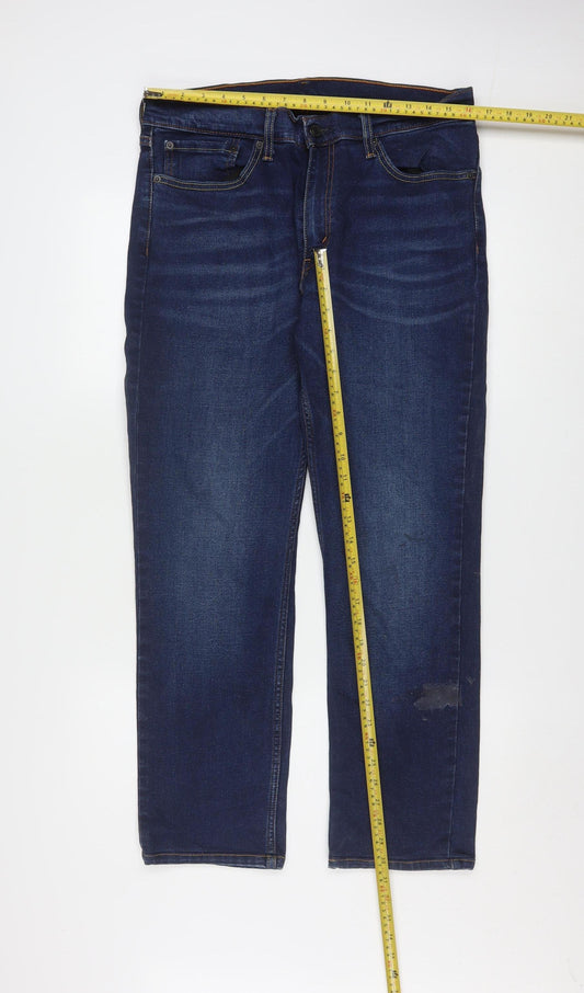 Levi’s 511 Men’s Blue Straight Jeans 34W 34L Stretch Denim