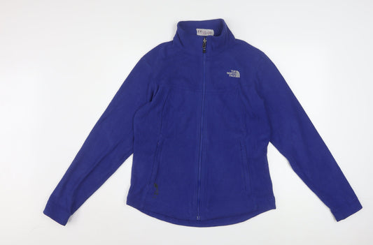 The North Face Women's Blue Fleece Full Zip Jacket Size M