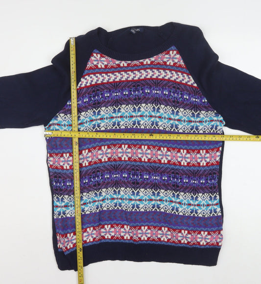 Chaps Men's Multicoloured Fair Isle Knit Jumper XL