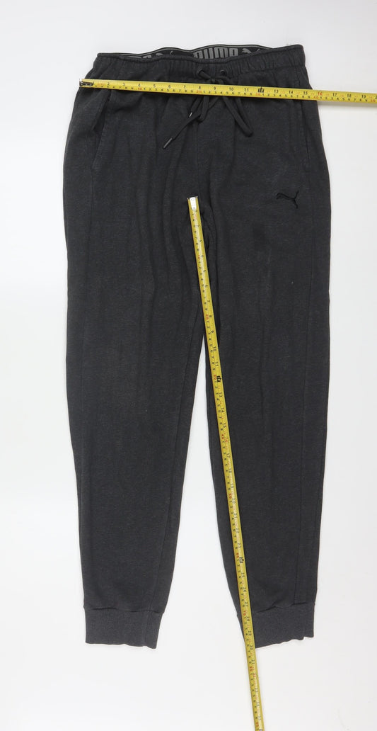 Puma Men's Black Jogger Trousers L Regular Fit