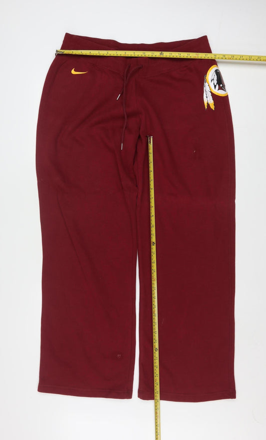Nike Men’s Red NFL Team Sweatpants XL Straight Fit Cotton Blend
