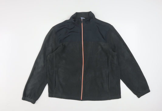 Starter Womens Grey M Fleece Full Zip Basic Active Jacket