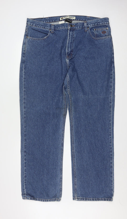 Harley-Davidson Men’s Blue Straight Fit Denim Jeans 40x32