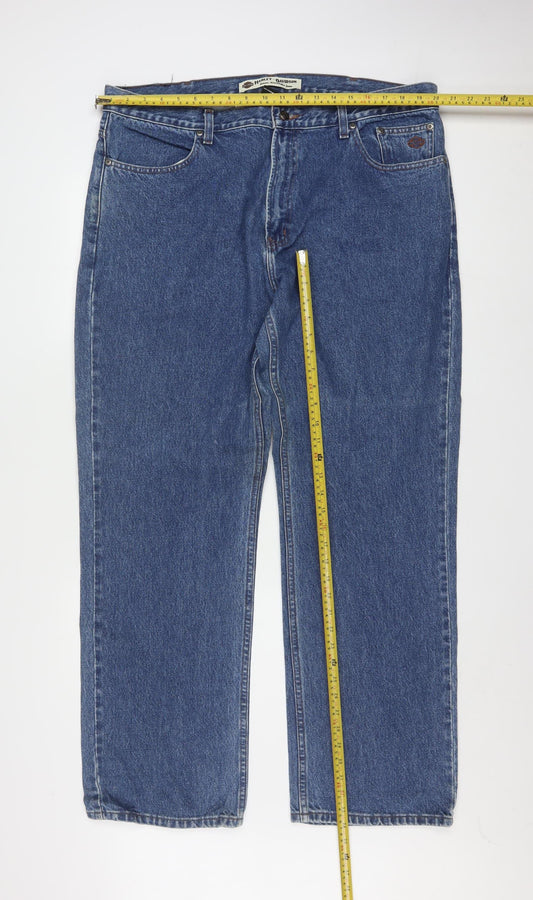 Harley-Davidson Men’s Blue Straight Fit Denim Jeans 40x32