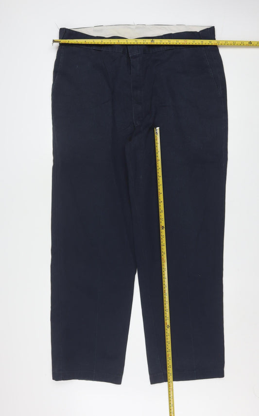Dickies Men's Blue 40x32 Chino Workwear Trousers