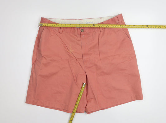 L.L. Bean Men's Pink Chino Shorts Size 38 Regular Fit Cotton
