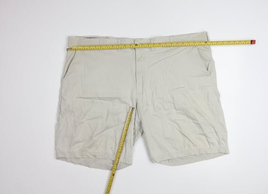 Lee Men's Beige Chino Shorts 36 Regular Fit Stretch Casual Summer