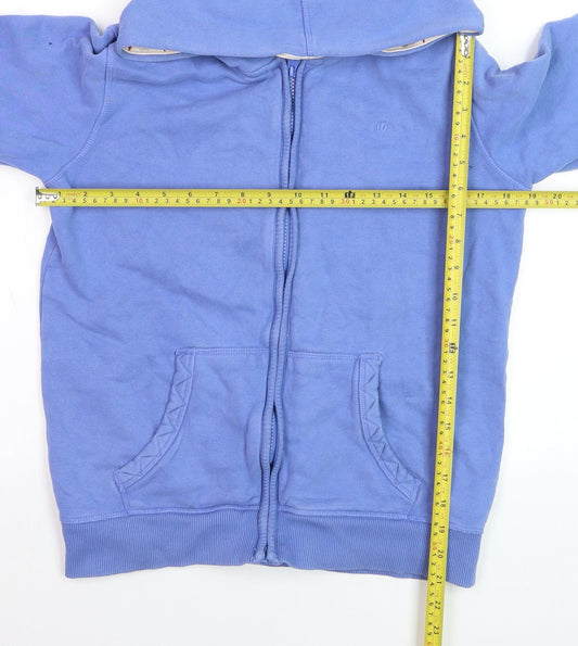 FatFace Boys Blue Full Zip Hoodie Size 12-13 Years Cotton Blend