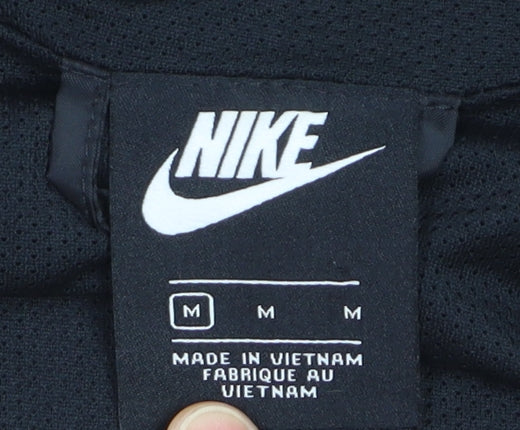 Nike Men's Black M Hooded Windbreaker Jacket
