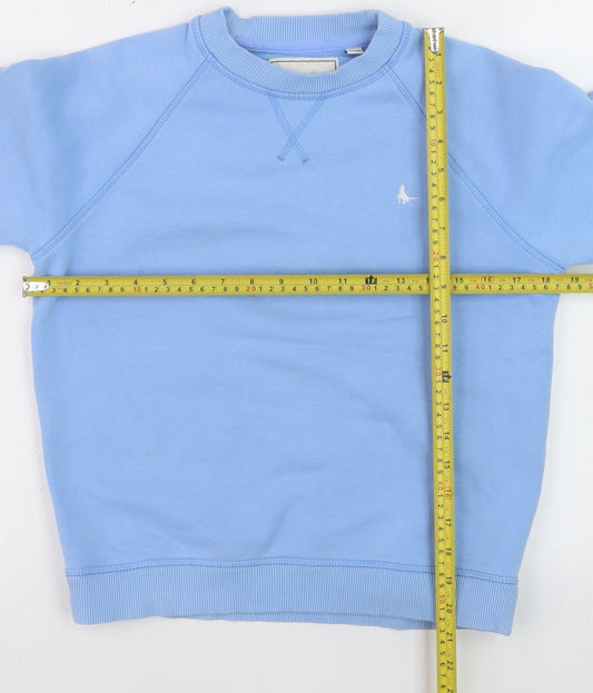 Jack Wills Boys Blue Cotton Pullover Jumper Size 4 Crew Neck Casual