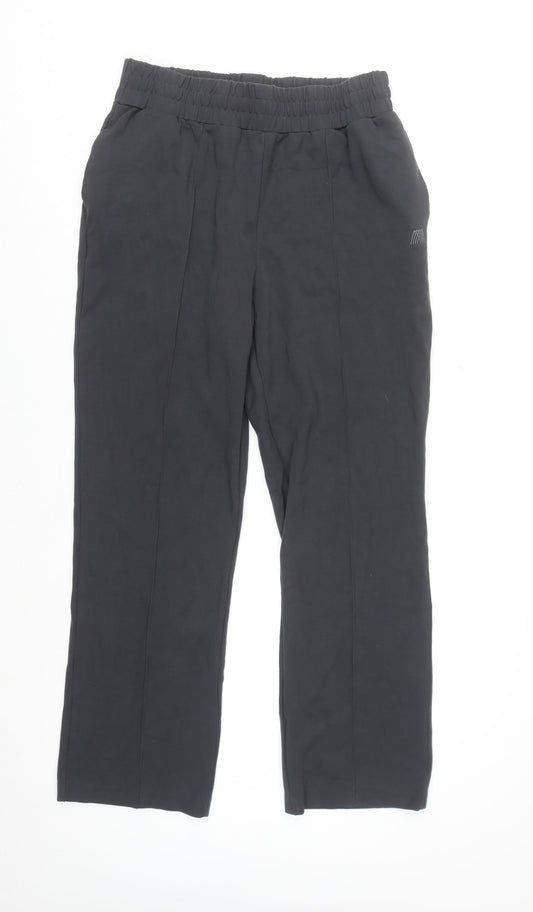 4th & Reckless Men's Black Regular Fit Stretch Trousers L