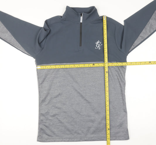 Gym King Men's Grey 1/2 Zip Pullover Sweatshirt Size S