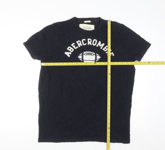 Abercrombie & Fitch Men's Blue 2XL Graphic Sports Cotton T-Shirt