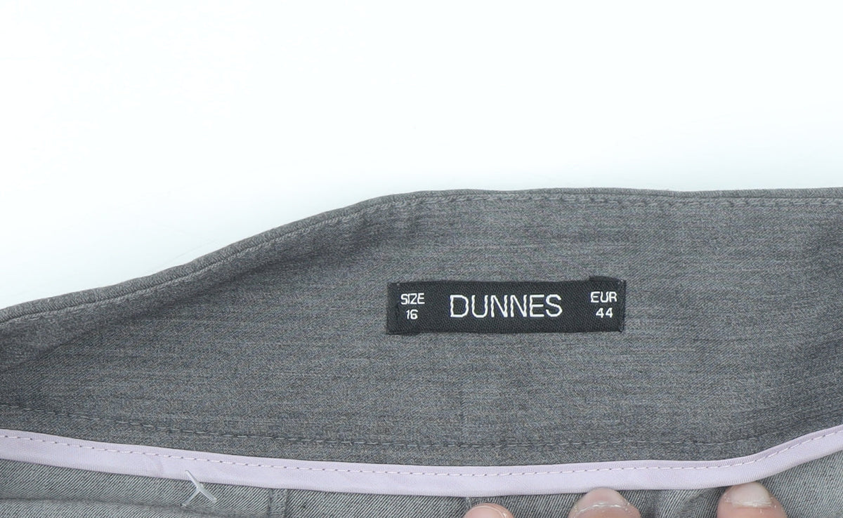 Additional view of Dunnes Women’s Grey Straight Leg Dress Pants, size UK 16