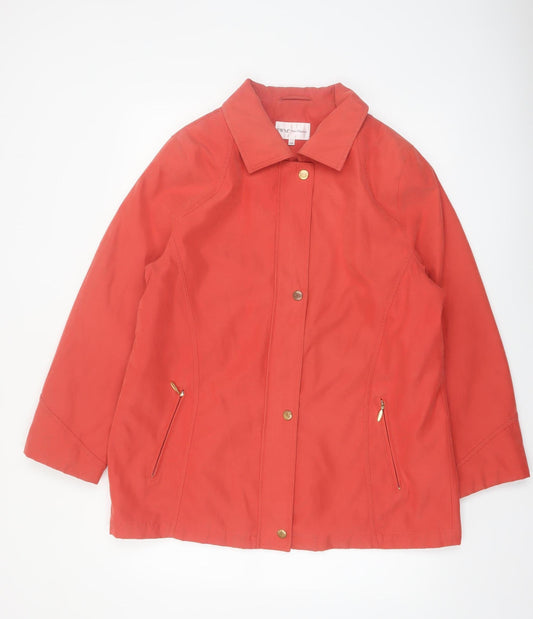 EWM Pure Classics Women's Red Mid-Length Lined Jacket Size 18