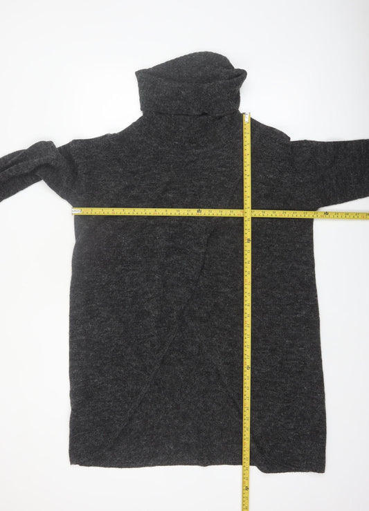 ONLY Women’s Grey Roll Neck Long Sleeve Knit Jumper L