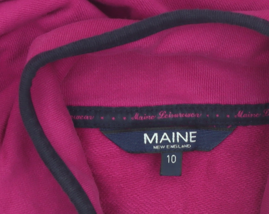 Additional view of Maine New England Women’s Pink Cotton Henley Sweatshirt, size UK 10