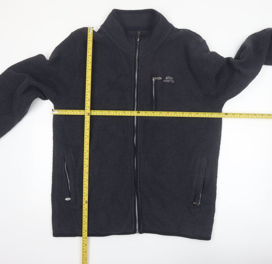Weird Fish Men's Blue XL Knit Full Zip Casual Jacket