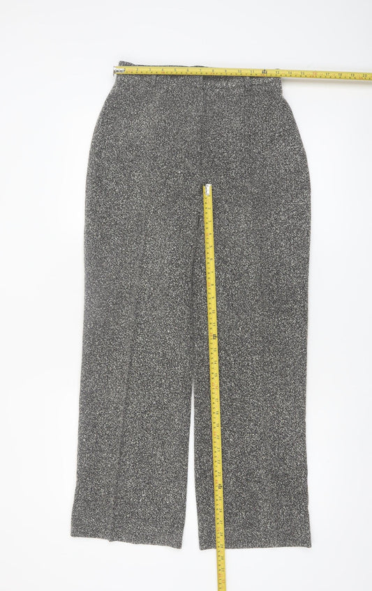Principles Petite Womens Grey Tweed Trousers Size 10 Workwear