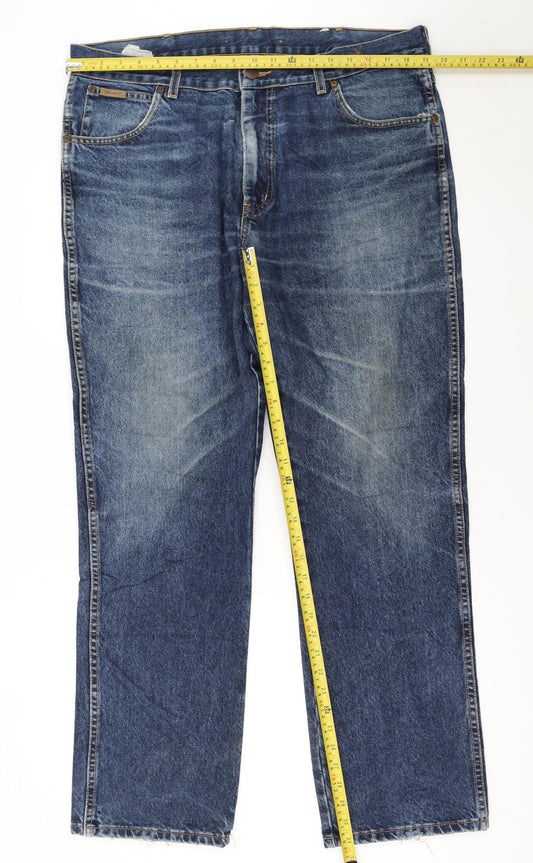 Wrangler Men's Blue Texas Straight Leg Denim Jeans W38 L32