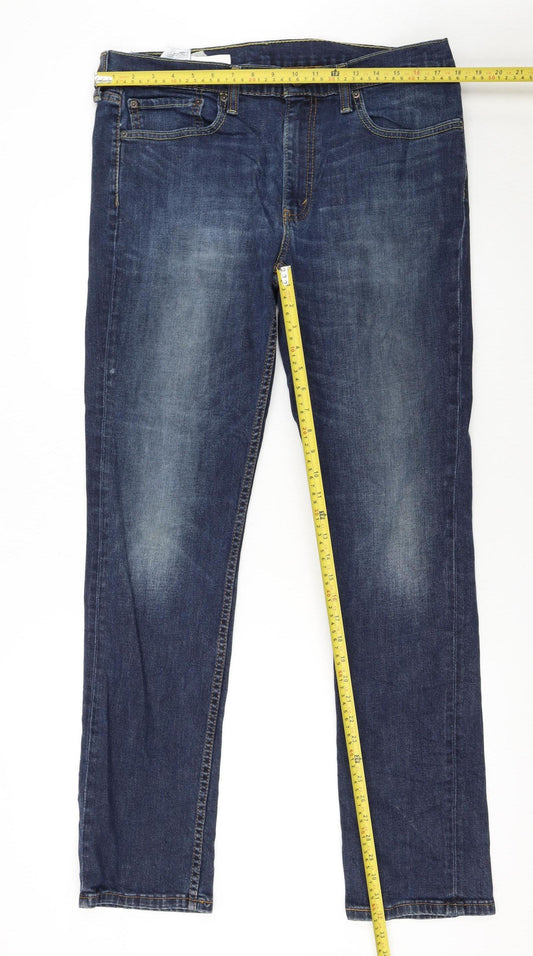 Levi's 511 Men's Blue Slim Fit Stretch Denim Jeans 36W 34L