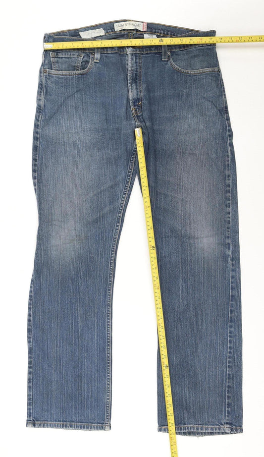Levi's 514 Men's Blue Slim Straight Jeans W36 L32 Denim