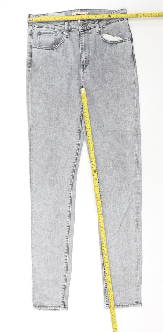 Levi's Women's Grey 721 High Rise Skinny Jeans Size 12