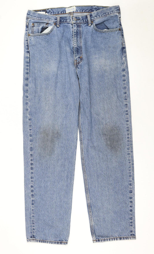 Levi's 550 Men's Blue Relaxed Fit Straight Jeans W38 L36