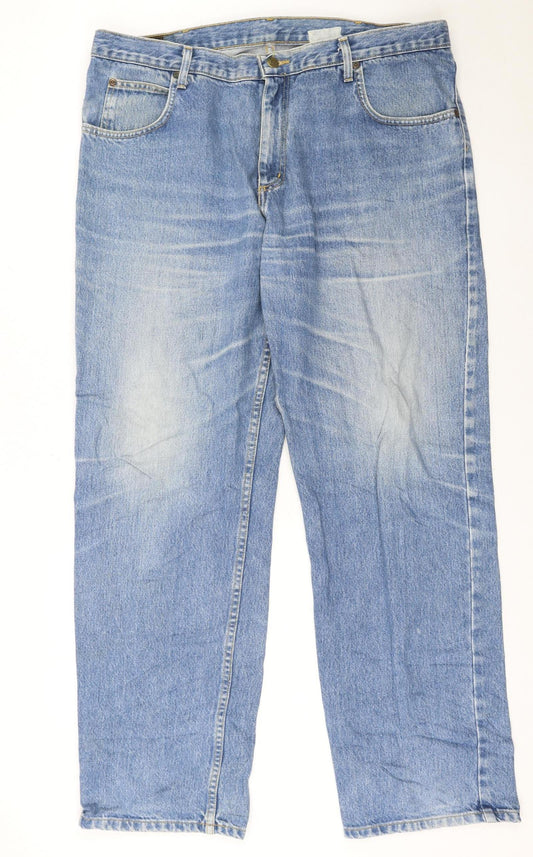 Lee Men's Blue Brooklyn Straight Leg Jeans Size 40W 32L
