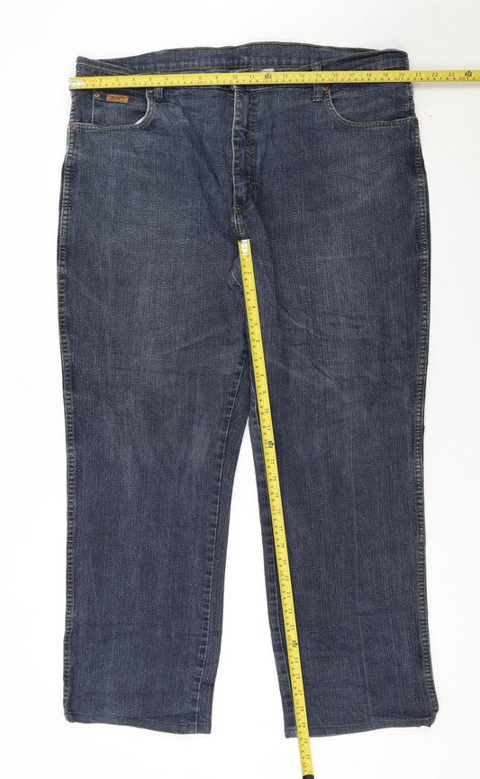 Wrangler Mens Blue Texas Stretch Straight Jeans W40 L34