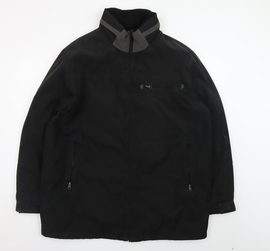 Paul Berman Men's Black XL Full Zip Lined Jacket