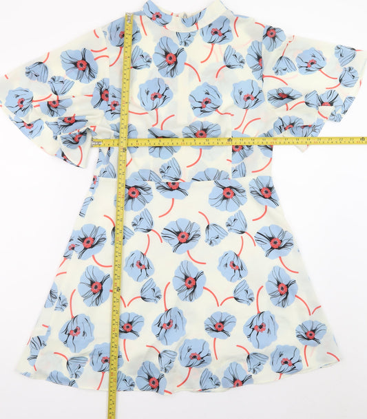 Vera & Lucy Women’s Multicoloured Floral A-Line Short Dress L