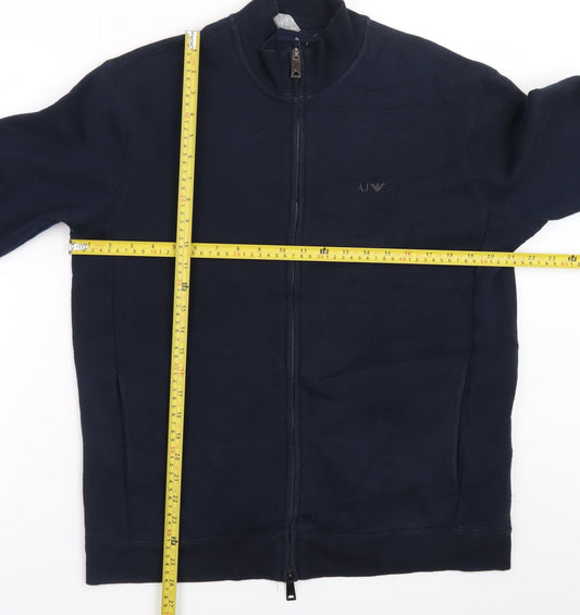 Armani Jeans Men's Blue XL Full Zip Basic Jacket