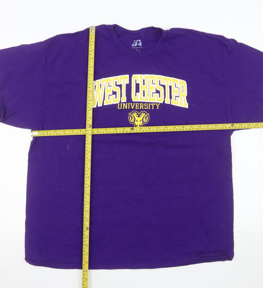 J America Men's Purple West Chester University 2XL Graphic T-Shirt
