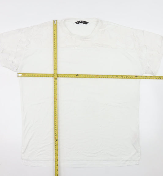 Yours Women’s White Size 14 Short Sleeve Basic T-Shirt