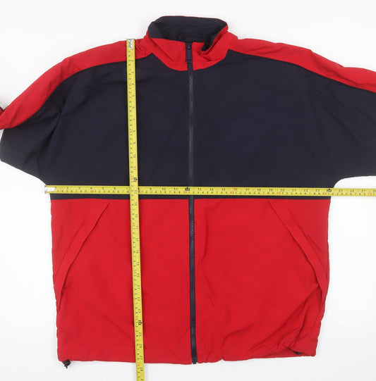 Carhartt WIP Men's Red Navy Terrace Windbreaker Jacket Size M