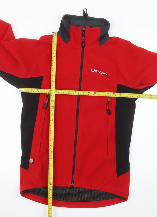 Sprayway Men's Red Softshell Jacket S Windproof Outdoor Fleece