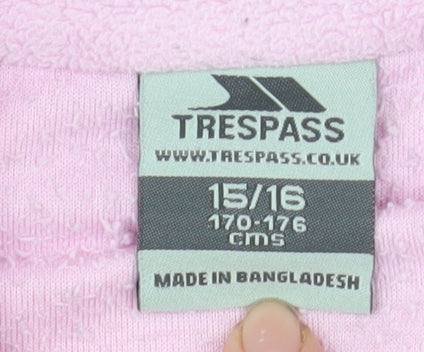 Trespass Womens Pink Fleece 1/4 Zip Pullover Sweatshirt Size M