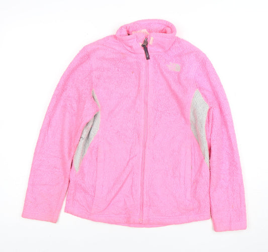 The North Face Teens Pink Full Zip Fleece Jacket M