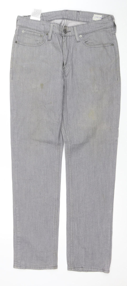 Levi's 511 Men's Grey Slim Fit Straight Jeans W31 L30