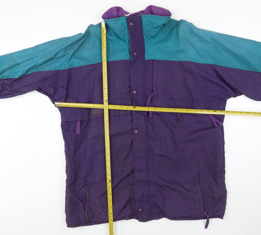 Columbia Mens Multicoloured L Nylon Anorak Jacket Hooded Retro 90s Outdoor