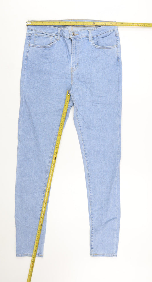 Levi Strauss Womens Blue High Rise Skinny Jeans Size 31