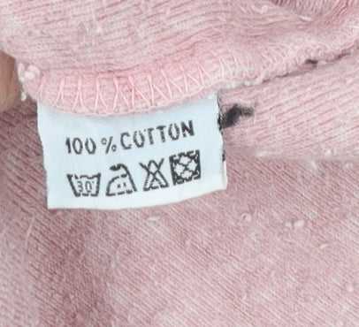 Weird Fish Womens Pink Full Zip Hoodie Size M 100% Cotton Fleece Jacket