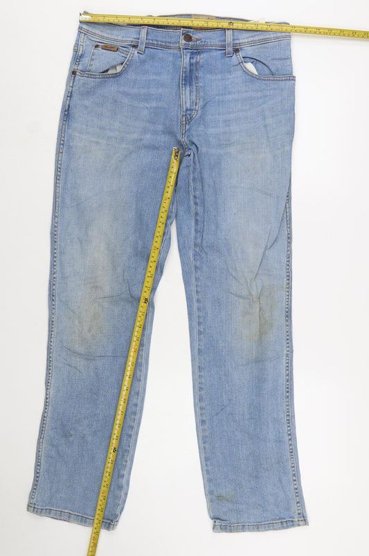 Wrangler Men's Blue Texas Stretch Straight Fit Jeans W34 L32